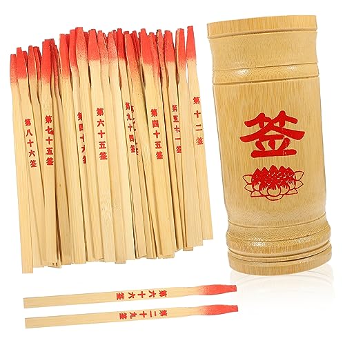 Abaodam 1Satz Chinesische Wahrsage Bambusstäbe mit Eimer Interaktives Wahrsagespiel für Freunde und Familie Glatte Oberfläche für Sicheres für Feng Shui und Spirituelle Abaodam 1Satz Chinesische Wahrsage Bambusstäbe mit Eimer Interaktives Wahrsagespiel für Freunde und Familie Glatte Oberfläche für Sicheres für Feng Shui und Spirituelle von Abaodam