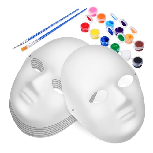 Abaodam 1Satz DIY Handbemalte Papiermasken für Kreative Bastelprojekte Leere Masken Farben Pinsel Maskenmalpartys und Kreative Aktivitäten Abaodam 1Satz DIY Handbemalte Papiermasken für Kreative Bastelprojekte Leere Masken Farben Pinsel Maskenmalpartys und Kreative Aktivitäten von Abaodam