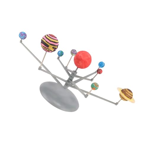 Abaodam 1satz DIY Astronomisches Planetensystem Modell Lernspielzeug Für Junge Mädchen Interaktives Bastelset Stem-fähigkeiten Mit Rotierenden Planeten Für Hause Klassenzimmer von Abaodam