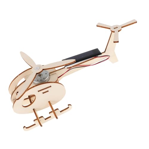 Abaodam 1Satz DIY Solar Hubschrauber Modellspielzeug für Einfach Zusammenbaubar Stabiler Flug Effiziente Lehrreiches Stem für im Freien von Abaodam