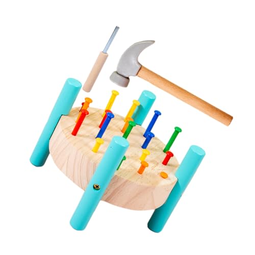 Abaodam 1Satz Hämmern für Pädagogisches Nageltisch Hammerspielzeug Farberkennung Lernspielzeug für Kreativität und Motorik Abaodam 1Satz Hämmern für Pädagogisches Nageltisch Hammerspielzeug Farberkennung Lernspielzeug für Kreativität und Motorik von Abaodam