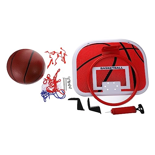 Abaodam 1Satz Hängendes Basketballbrett für Basketballkorb ohne Bohren für Indoor und Outdoor Zubehör Rot von Abaodam