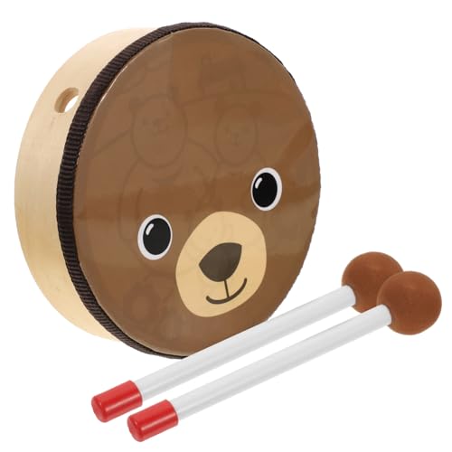 Abaodam 1Satz Handtrommel Set Percussion Instrument für Kleinkinder Drum Stick für Musikfeiern und Auftritte Fördert Kognitive und Sensorische Entwicklung von Abaodam