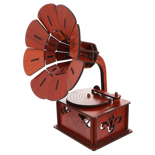 Abaodam 1Satz Holz Grammophon Puzzle für Kreatives Bastelset aus Umweltfreundlichem Holz Einfach zu Montieren für Wohnkultur und Freizeitgestaltung Retro Design Abaodam 1Satz Holz Grammophon Puzzle für Kreatives Bastelset aus Umweltfreundlichem Holz Einfach zu Montieren für Wohnkultur und Freizeitgestaltung Retro Design von Abaodam