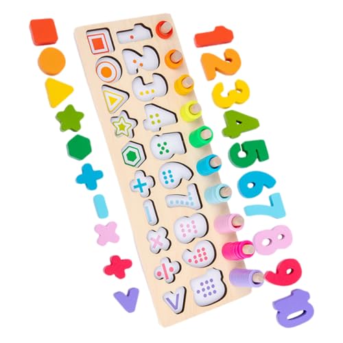 Abaodam 1Satz Holz Puzzle für Geometrische Formen Zahlen Lernspielzeug für Vorschulkinder Fördert Kreativität und Auge Hand Koordination und Ansprechend Abaodam 1Satz Holz Puzzle für Geometrische Formen Zahlen Lernspielzeug für Vorschulkinder Fördert Kreativität und Auge Hand Koordination und Ansprechend von Abaodam