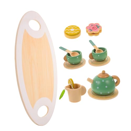 Abaodam 1Satz Holz Tee Set für Teiliges für Rollenspiele Sicheres und Kreatives Nachmittagstee Erlebnis Holzspielzeug für Spielküche und Kreative Entwicklung Abaodam 1Satz Holz Tee Set für Teiliges für Rollenspiele Sicheres und Kreatives Nachmittagstee Erlebnis Holzspielzeug für Spielküche und Kreative Entwicklung von Abaodam