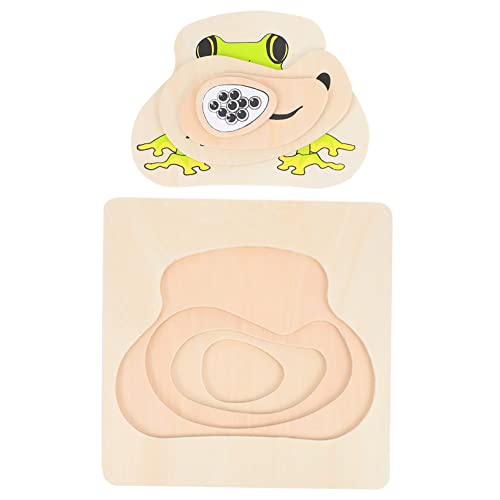 Abaodam 1Satz Holzpuzzle für Cartoon Multilayer Jigsaw zur Kognitiver Fähigkeiten aus Hochwertigem Holz für Kleinkinder und Vorschulkinder von Abaodam