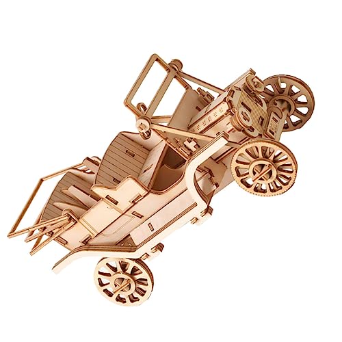 Abaodam 1Satz Holzpuzzle für DIY Car Modell Handgemachtes Holzspielzeug für Kreative Bastelstunden Fördert Hand Auge Koordination und Intellektuelle Entwicklung von Abaodam