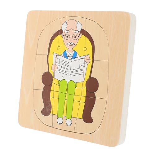 Abaodam 1Satz Holzpuzzle für Montessori Lernspielzeug zur Kognitiver Fähigkeiten Hölzerne Peg Rätsel für Praktische Fähigkeiten und Vorstellungskraft für Ab Jahr Abaodam 1Satz Holzpuzzle für Montessori Lernspielzeug zur Kognitiver Fähigkeiten Hölzerne Peg Rätsel für Praktische Fähigkeiten und Vorstellungskraft für Ab Jahr von Abaodam