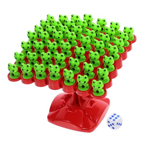 Abaodam 1Satz Interaktives Frosch Balance Spielzeugset für Spieler Montessori Lernspiel Konzentration und Motorik Sicheres Material Familienspielzeug von Abaodam