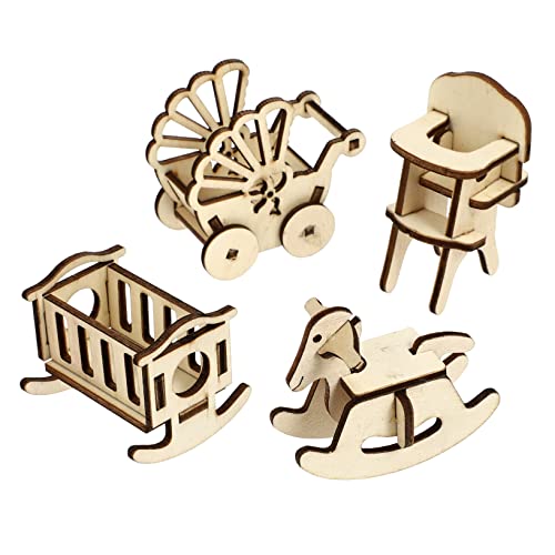 Abaodam 1Satz Kinderzimmer Möbel Rocking Horse Stuhl Puppenhaus Dekoration Sicheres und Langlebiges Holzspielzeug für Kreative DIY Projekte für Jungen Abaodam 1Satz Kinderzimmer Möbel Rocking Horse Stuhl Puppenhaus Dekoration Sicheres und Langlebiges Holzspielzeug für Kreative DIY Projekte für Jungen von Abaodam