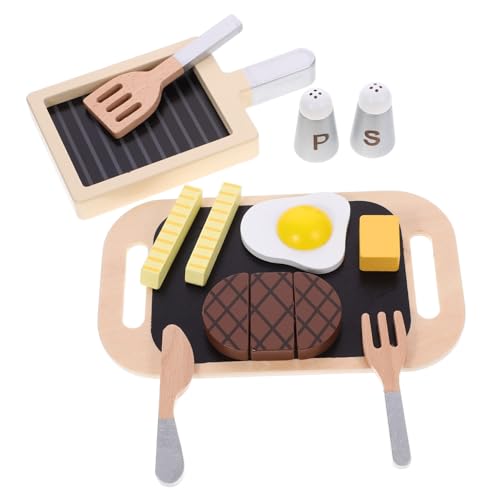 Abaodam 1Satz Kleinkinder Holzspielzeug Realistisches Steak und Ei Rollenspiel für Jungen und Fördert Kreativität und Logisches für Geburtstage Abaodam 1Satz Kleinkinder Holzspielzeug Realistisches Steak und Ei Rollenspiel für Jungen und Fördert Kreativität und Logisches für Geburtstage von Abaodam