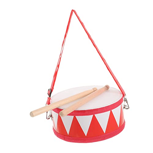 Abaodam 1Satz Kleinkindtrommel Doppelseitige Snare Drum Mit Trommelschlägeln Für Musikinstrumente Für Musikalische Früherziehung Für Jungen von Abaodam