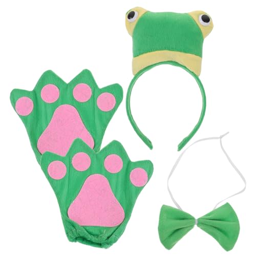 Abaodam 1Satz Kostümset Frosch Für Cartoon Tierkostüm Mit Frosch Stirnband Handschuhen Und Fliege Für Partys Cosplay Und Bühnenauftritte Weiche Materialien Vielseitig Einsetzbar Abaodam 1Satz Kostümset Frosch Für Cartoon Tierkostüm Mit Frosch Stirnband Handschuhen Und Fliege Für Partys Cosplay Und Bühnenauftritte Weiche Materialien Vielseitig Einsetzbar von Abaodam