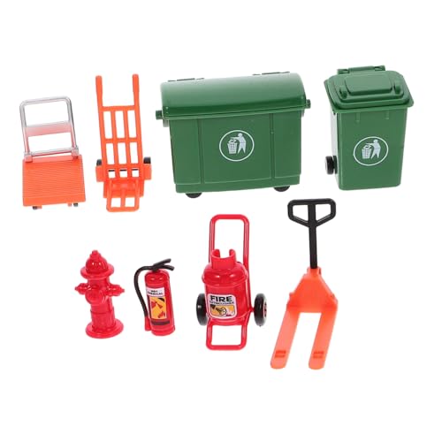 Abaodam 1Satz Kreatives Feuerwehrmann Rollenspielset für Simulationsspielzeug mit Mülltonnen Accessoires und Fahrzeugen Fördert und Hand Auge Koordination Abaodam 1Satz Kreatives Feuerwehrmann Rollenspielset für Simulationsspielzeug mit Mülltonnen Accessoires und Fahrzeugen Fördert und Hand Auge Koordination von Abaodam