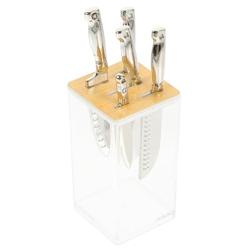 Abaodam 1satz Miniatur Küchenaccessoires Transparente Messer Schneidebrett Für Puppenhaus Für Mini-küchen-Dekoration Und Rollenspiele Teiliges Aus Hochwertigem Material von Abaodam