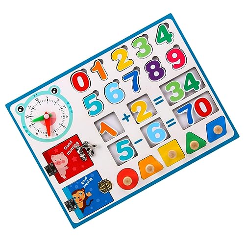 Abaodam 1Satz Mathe Lernspielzeug für Montessori Aktivitätsspielzeug Kognitiven Fähigkeiten und Hand Auge Koordination für Schulanfang Sicher von Abaodam