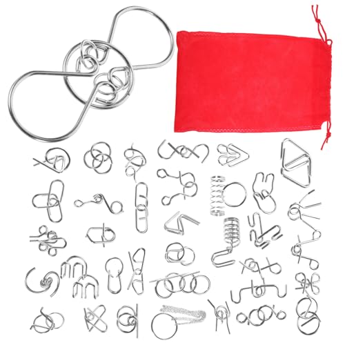 Abaodam 1Satz Metallpuzzle für Teiliges Geduldsspiel mit Aufbewahrungstasche Fördert Kreativität und Kritisches Leicht Transportierbar für Schule und Freizeit Abaodam 1Satz Metallpuzzle für Teiliges Geduldsspiel mit Aufbewahrungstasche Fördert Kreativität und Kritisches Leicht Transportierbar für Schule und Freizeit von Abaodam
