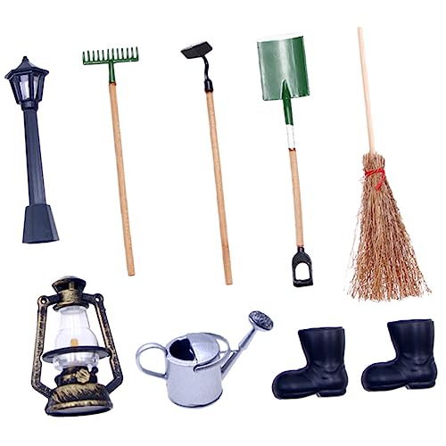 Abaodam 1Satz Mini Gartenwerkzeug für Puppenhäuser Teiliges Zubehör für Kreative Langlebig und Kinderfreundlich für Mikrogarten Szenen und Dekorationen von Abaodam