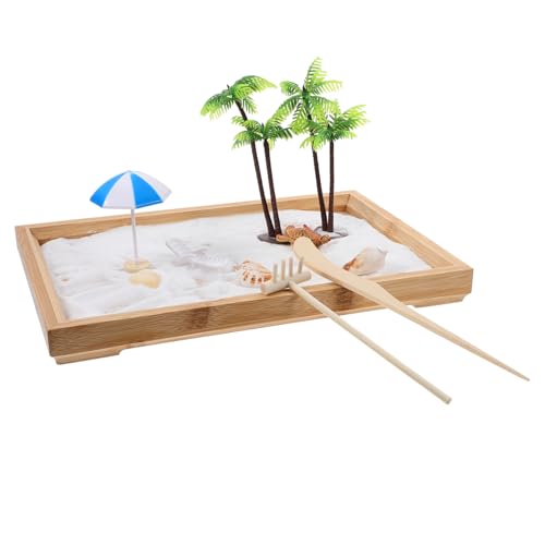 Abaodam 1Satz Miniatur Sandkasten Thema für Büro und Zuhause Kreatives Sandspielzeug für Stressfreies und Entspannung für Zen und Positive Energie von Abaodam