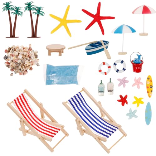 Abaodam 1Satz Miniatur Stranddeko Teiliges Strandstuhl und DIY Miniatur Ornament für Puppenhaus und Mikrolandschaft für Kreative Kinderaktivitäten Abaodam 1Satz Miniatur Stranddeko Teiliges Strandstuhl und DIY Miniatur Ornament für Puppenhaus und Mikrolandschaft für Kreative Kinderaktivitäten von Abaodam