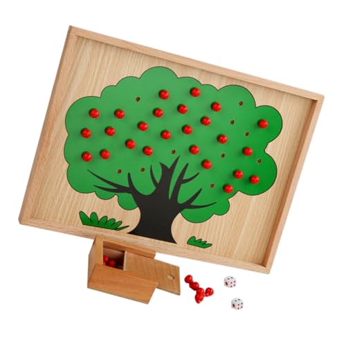 Abaodam Holz Äpfel Baum Spielzeug für Kleinkinder Digitales Kognitives Zählspielzeug Montessori Lernspielzeug Zahlenpuzzle für Kinder Mathe Spielzeug für Frühe Entwicklung von Abaodam