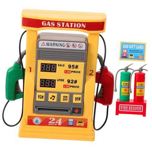 Abaodam 1Satz Multifunktionales Tankstellen Modell für DIY Lernspielzeug mit Zählfunktion Selbstbedienbare Zapfsäule aus Langlebigem für Kreative Spielstunden Zuhause von Abaodam