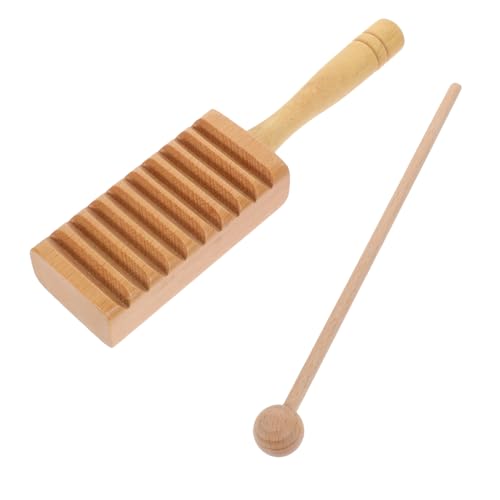 Abaodam 1Satz Musikinstrumente für Holz Percussion Guiro Klangblock Lernspielzeug für Kleinkinder Rhythmus und Motorikfähigkeiten von Abaodam