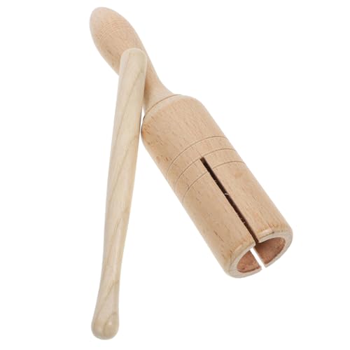 Abaodam 1Satz Musikspielzeug für Holz Guiro und Stab Perkussion Lernspielzeug Motorik und Koordination Stabil und Langlebig für Kleinkinder von Abaodam