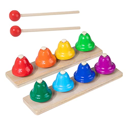 Abaodam 1Satz Noten Handglocken für Percussion Instrument für Musikunterricht und Früherziehung Musikalisches Hand Auge Koordination von Abaodam