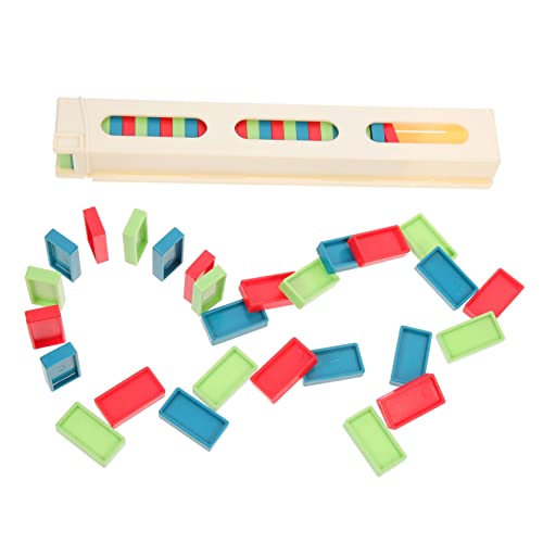 Abaodam 1Satz Pädagogisches Domino Set aus Kunststoff für Domino Blöcke Domino Zug Zubehör Lernspielzeug Kreativität und Geduld für DIY Formen von Abaodam