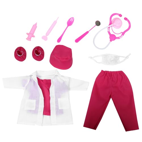 Abaodam 1Satz Puppenarztkostüm für Puppen Mini Werkzeuge und Uniform für Kreatives Rollenspiel für Lernen über Fürsorge und Gesundheit Abaodam 1Satz Puppenarztkostüm für Puppen Mini Werkzeuge und Uniform für Kreatives Rollenspiel für Lernen über Fürsorge und Gesundheit von Abaodam