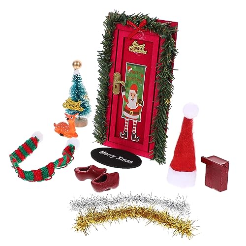 Abaodam 1Satz Puppenhaus Zubehör Weihnachtliche Türverzierungen und Figuren für Kreative Miniaturszenen Puppenhaus Dekoration und Stimmungsvolle Abaodam 1Satz Puppenhaus Zubehör Weihnachtliche Türverzierungen und Figuren für Kreative Miniaturszenen Puppenhaus Dekoration und Stimmungsvolle von Abaodam