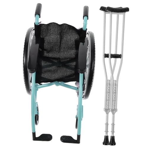 Abaodam 1Satz Puppenrollstuhl Puppenhaus Klappstuhl Modell Puppenspielset für Kreative Dekoration Realistische Miniaturmöbel für Puppenhaus Zubehör Abaodam 1Satz Puppenrollstuhl Puppenhaus Klappstuhl Modell Puppenspielset für Kreative Dekoration Realistische Miniaturmöbel für Puppenhaus Zubehör von Abaodam