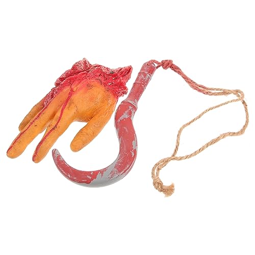Abaodam 1Satz Realistische Gebrochene Handdekoration Für Halloween Gruselige Requisite Für Spukhaus Große Gefälschte Hand Schockierende Halloween Deko Für Partys Und Feiern von Abaodam