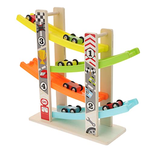 Abaodam 1Satz Rennbahn mit Multi Layer Gleitwagen Slope Track Design für Lernspielzeug Hand Augen Koordination und Eltern Junge Mädchen Interaktion Tolles für Jungen von Abaodam