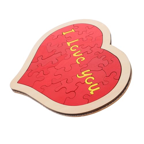 Abaodam 1Satz Romantisches Herz Puzzle Aus Holz Kreatives Für Valentinstag Hochzeit Und Jubiläen Holzpuzzle Für Dekoration Für Hochzeiten Und Feiern Großes von Abaodam