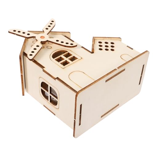 Abaodam 1Satz Solar DIY Holzhaus für Kit für Experimente Fördert Kreativität und Naturwissenschaften für Kleine von Abaodam