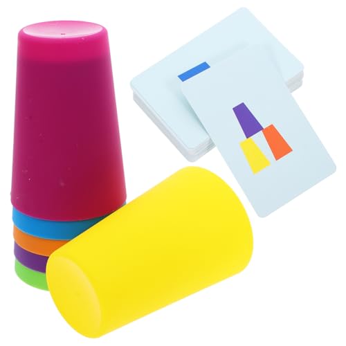 Abaodam 1Satz Speed Stapelbecher für Stapelspielzeug zur Konzentrationsförderung Geschicklichkeitsspiel für Kleinkinder Teiliges für Wettbewerbe und Lernspiele von Abaodam