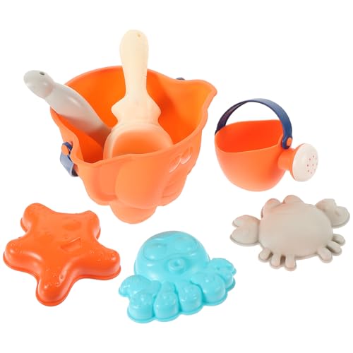 Abaodam 1Satz Strandspielzeug für Teiliges Sandbagger mit Eimer und Förmchen für Strand und Sandkastenaktivitäten Robustes Kunststoffmaterial Fördert Kreatives von Abaodam