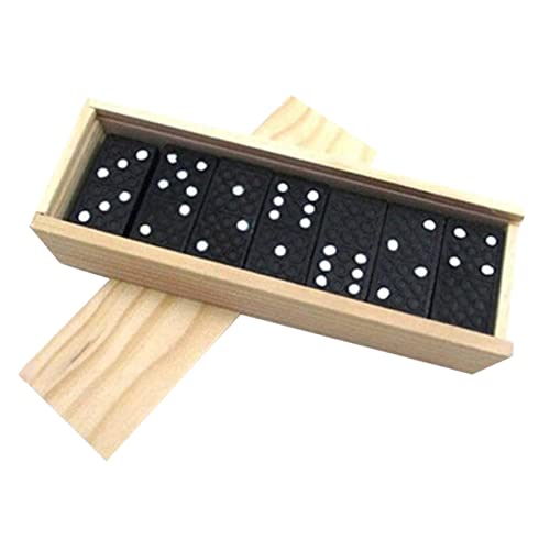 Abaodam 1Satz Teiliges Schwarzes Holz Domino Set Klassisches für Ab Jahren Lernspiel Mathematikfähigkeiten und Abaodam 1Satz Teiliges Schwarzes Holz Domino Set Klassisches für Ab Jahren Lernspiel Mathematikfähigkeiten und von Abaodam