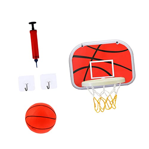Abaodam 1Satz Wandmontierter Basketballkorb Set für Indoor Basketballspielzeug mit Luftpumpe und Haken für Zimmer Fördert Basketballfähigkeiten und Familienaktivitäten Abaodam 1Satz Wandmontierter Basketballkorb Set für Indoor Basketballspielzeug mit Luftpumpe und Haken für Zimmer Fördert Basketballfähigkeiten und Familienaktivitäten von Abaodam