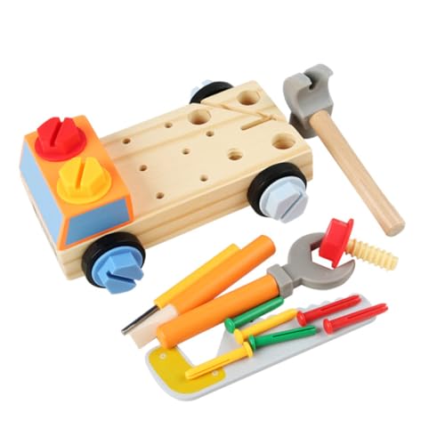 Abaodam 1Satz Werkzeugkasten für Montessori Holzspielzeug mit Schraubendreher Pädagogisches Fahrzeug zum Zusammenbauen Fördert Kreativität und Motorische Fähigkeiten für Jungen Abaodam 1Satz Werkzeugkasten für Montessori Holzspielzeug mit Schraubendreher Pädagogisches Fahrzeug zum Zusammenbauen Fördert Kreativität und Motorische Fähigkeiten für Jungen von Abaodam