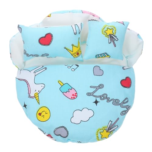 Abaodam 1Satz Wiederverwendbarer Puppenschlafsack Hellblau Bequemes Puppenzubehör für Kleine Puppen für Kreative Spielstunden und Fantasievolles Verkleiden von Abaodam