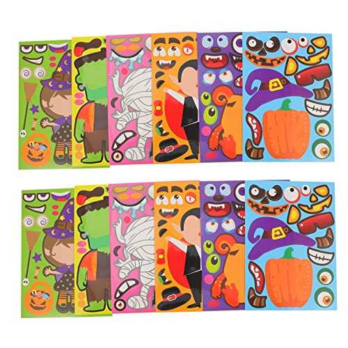 Abaodam 1Set Aufkleber Puzzles Puzzles Halloween Decals Decals Papier 12 Blätter Abaodam 1Set Aufkleber Puzzles Puzzles Halloween Decals Decals Papier 12 Blätter von Abaodam