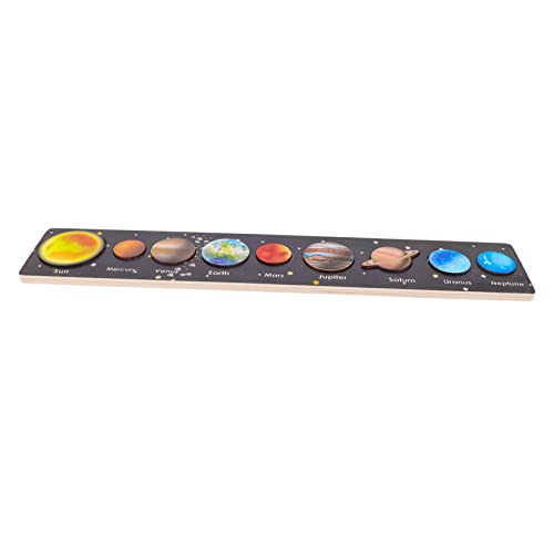 Abaodam 1Set Interaktives Sonnensystem Passendes Puzzle für pädagogisches planetarisches Kognitionsspiel zur Formerkennung, Gedächtnisentwicklung für frühes Lernen und kreatives Spielen von Abaodam