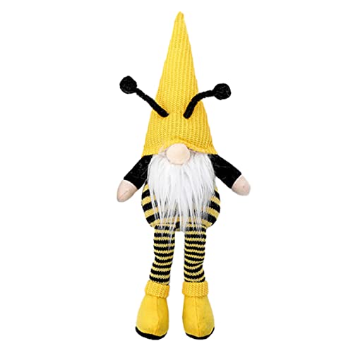 Abaodam 1Stk Bienen mit Langen Beinen Bienenspielzeug Honigzwergfiguren GNOME Puppe Zwerge Plüsch Bienen Bienenplüschtier bienenförmige Puppe Plüschpuppe Stoff von Abaodam