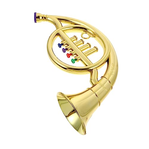 Abaodam 1Stk Horn-Modell hühner Musikalisches Trompeteninstrument Klarinette Hornspielzeug Waldhorn Überzug Golden Abaodam 1Stk Horn-Modell hühner Musikalisches Trompeteninstrument Klarinette Hornspielzeug Waldhorn Überzug Golden von Abaodam