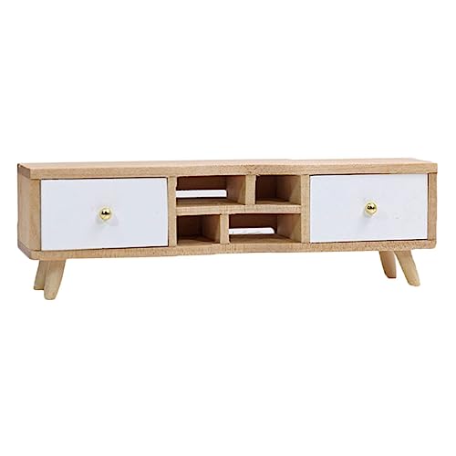 Abaodam 1Stk Möbelminiaturen Pflanzendekorationen Puppenhausmöbel wohnzimmermöbel Living Room Furniture Ornaments minikühlschrank Mini-Schrankverzierung Mini-Hausspeicherhalter hölzern von Abaodam