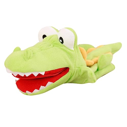 Abaodam 1Stück Cartoon Krokodil Handpuppe aus PP Baumwolle Interaktives Plüschspielzeug für Eltern Junge Mädchen Interaktionen Geeignet für Geschichten und Rollenspiele von Abaodam
